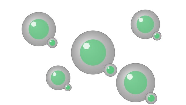 Abstract macro marble octopus tentacle suction cups with emerald glowing detail
