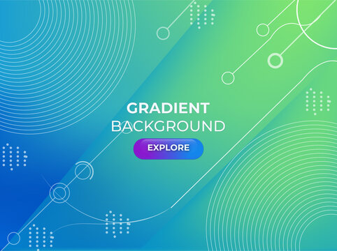 blue and green gradient geometric shape background