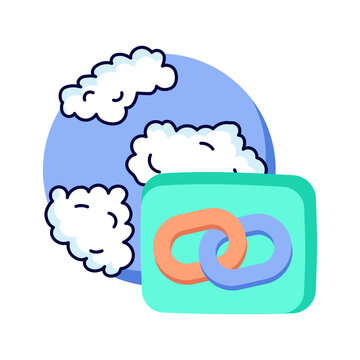 Creative design icon of global linkage 

