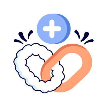 Creative design icon of add linkage 