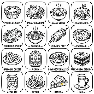 Portuguese Food Icons: Pastel de Nata, Bacalhau, Caldo Verde, Francesinha