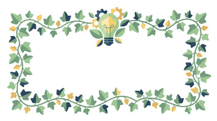 Fototapeta premium Elegant Floral Border Artwork 2.