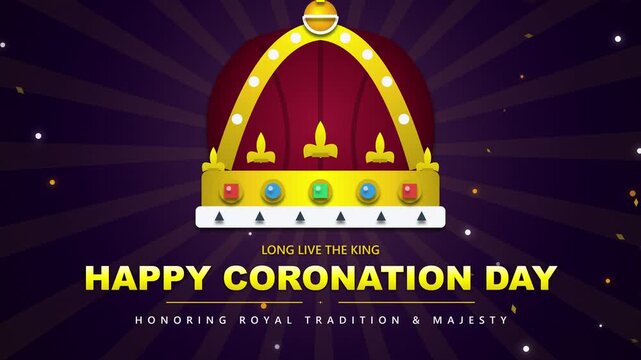 Royal Crown Illustrating Celebrating Event on Dark Background