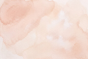Fototapeta premium Soft Abstract Watercolor Background in Beige and Peach Tones for Minimalist Design and Creative Projects