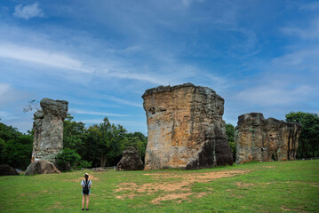 Mor Hin Khao, the stone henge of Thailand at Chaiyaphum province. © nopporn