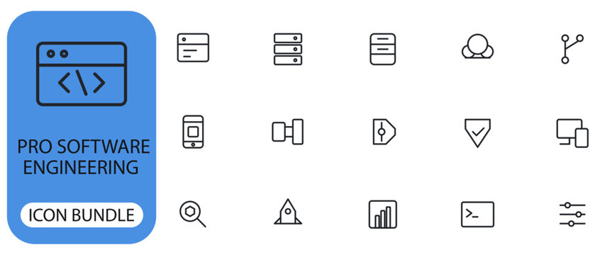 Pro software engineering icon bundle