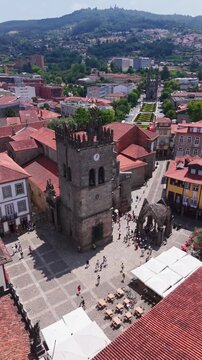 Aerial View of Igreja de Nossa Senhora da, Guimaraes, Portugal