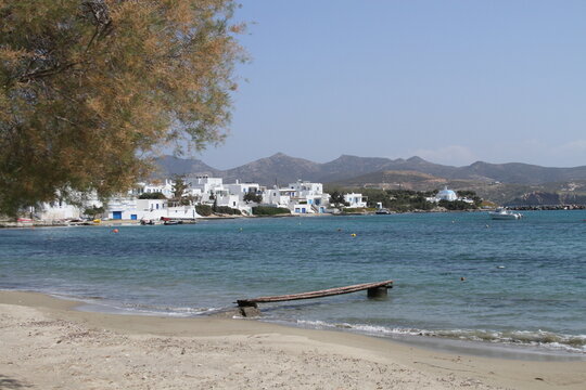 Coastal View of Pollonia Beach on Milos Island, Greece