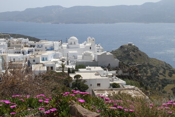 Fototapeta premium Plaka town, Milos island, Cyclades, Greece