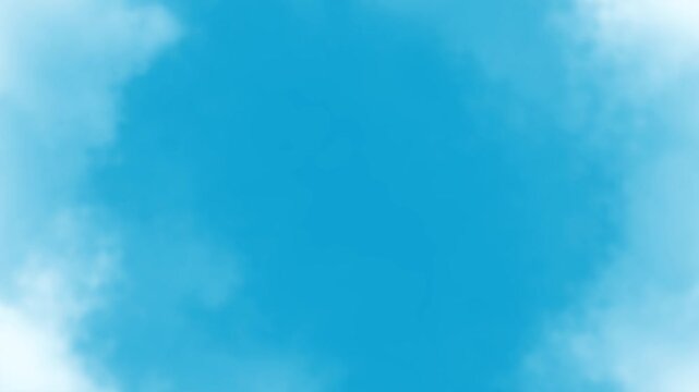 A serene and dreamy blue watercolor background with soft white cloud-like edges, evoking a sense of calm and tranquility