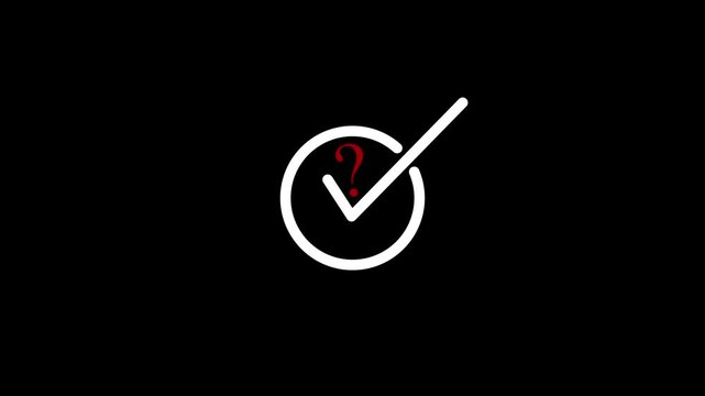 check mark tick icon  checkmark symbol for success, approval  animation, yes icon, check mark verified symbol for choice, approved tick mark flat style