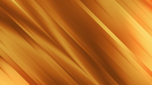 Golden abstract background with diagonal glowing light streaks and smooth metallic silk texture
