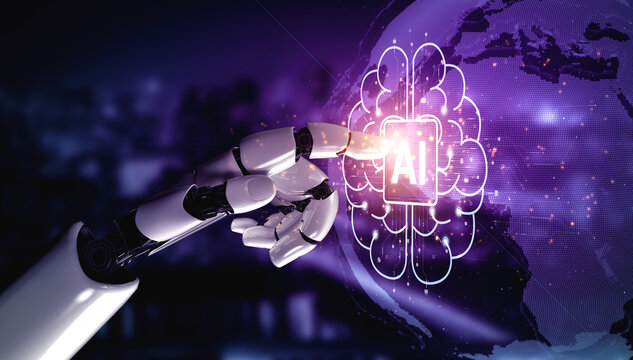 AI brain processes big data with generative AI, LLMs, and machine learning to support business decisions, prompt engineering, and future agentic artificial intelligence systems. spline