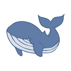 Fototapeta premium vector illustration of cartoon shark