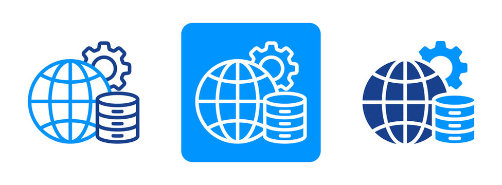 Master Data Icon In Dual Tone Style