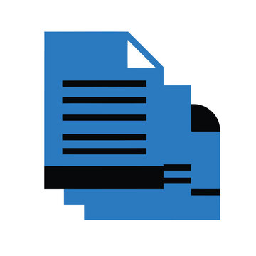 Document files of stacked papers. data, information, documentation of business reports, office workflow, digital records, file management systems