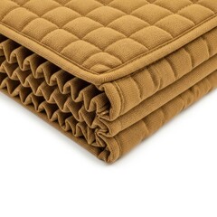Obraz premium Brown Quilted Blanket Swatch for Cozy Home Interior