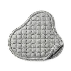 Obraz premium Cloud Shaped Grey Quilted Fabric Mat Decorative Accessory