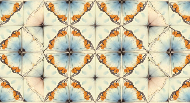Intricate kaleidoscope pattern a symmetrical display of vibrant colors and shapes