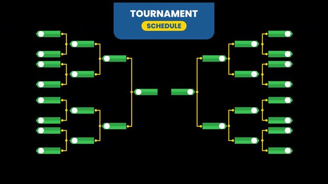 Team tournament bracket. Ideal for organizing sports tournaments such as basketball, soccer, or volleyball. Easytouse template for tracking progress in eliminationstyle competitions.