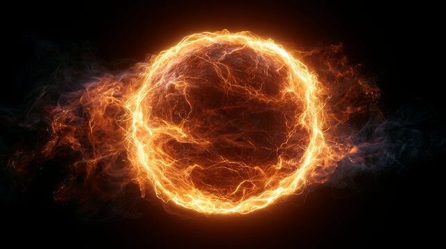 A radiant cosmic explosion of fiery plasma swirling in a dynamic, ethereal cosmic vortex with intense golden and crimson energy emanating from a central fiery orb