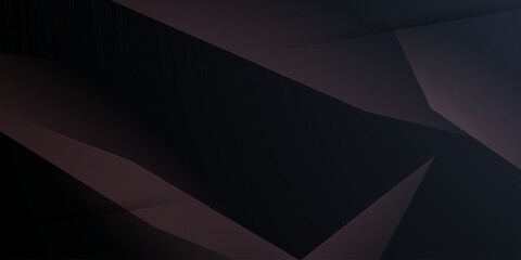 Obraz premium Abstract dark brown color background with overlap fractal shapes pattern element concept design. Simple and elegant banner style.