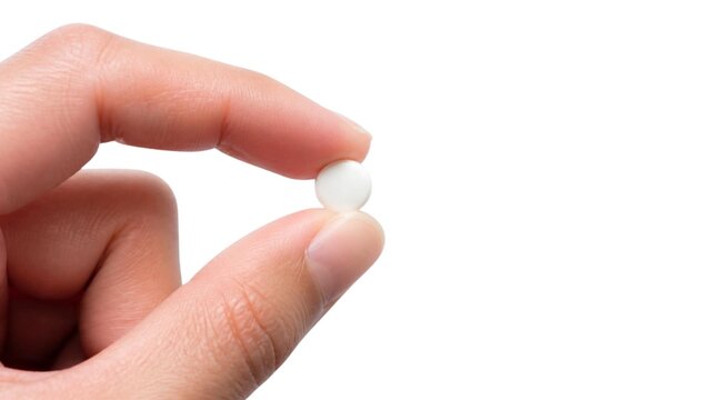 hand holding pills