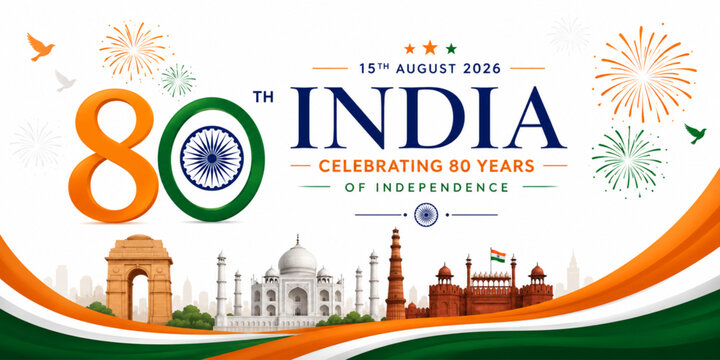 Independence day illustration card ,banner ,poster. happy independence day card. 15 august vector Illustration banner.  Fifteenth of august Indian independence day.