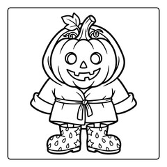 Cute Spooky Halloween Coloring Pages 