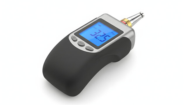 Portable digital moisture meter for wood and building materials.