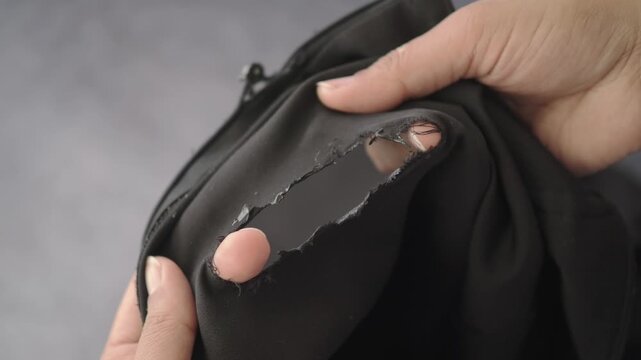 How to repair a hole in clothing easily and quickly