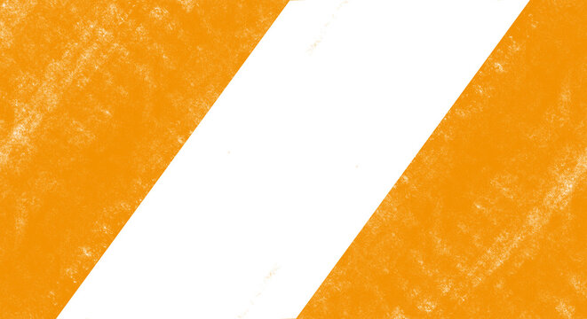 Vibrant orange diagonal striped pattern graphic. Hand drawn thick crayon strokes and rough chalk lines overlay. Fun creative background texture. Isolated transparent png cutout object.