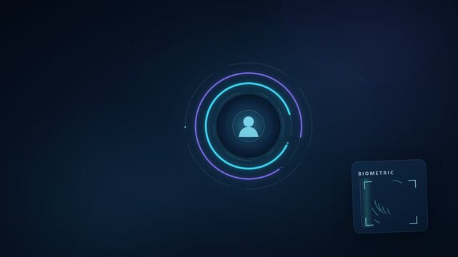 Multi-Factor Authentication Workflow With Password, Code and Biometrics Motion Graphics Video