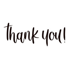 Thank You Hand Lettering Calligraphy Typography © Pramesti