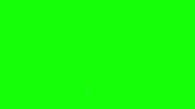 Animated 3d thumbs up icons with green screen background for social media and feedback concepts