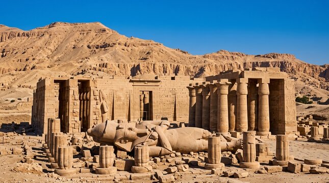 Egypt - Ramesseum Natural Scenery
