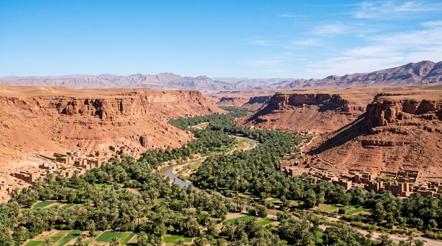 Morocco - Ziz Valley Landscape View