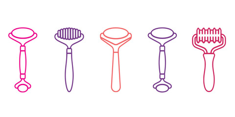 Set of facial massage rollers © Abu Rayhan