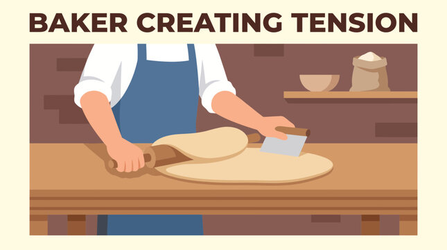 Baker Creating Tension in Dough During Final Shaping Step