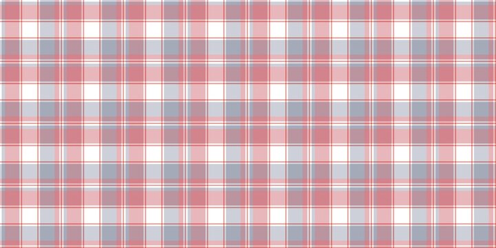Classic pastel pink and blue plaid pattern background. Aesthetic pink tartan pattern. Minimalist grey checkered pattern backdrop.