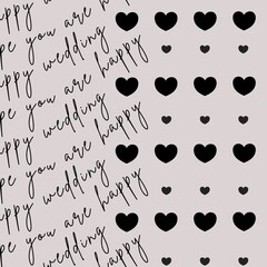 wedding greetings seamless pattern with hearts © naya14