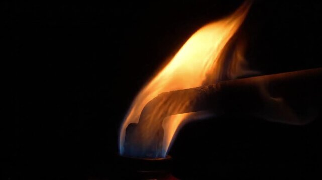 Isolated Torch Flame