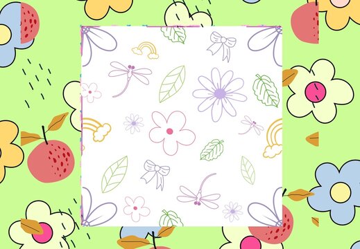 Textile spring flowers pattern. Floral pattern with small flowers in pink, yellow, cream tones. For spring, summer prints, packaging, cute stationery, kitchen decor, fabric design, isolated background