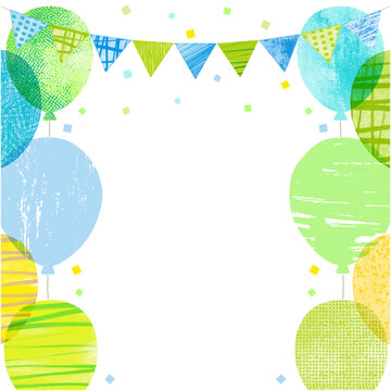 Balloon Watercolor Party Background