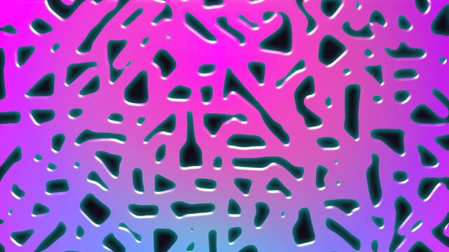 Vibrant abstract neon mesh pattern with glowing organic web structure and shifting color gradients on a dark background.