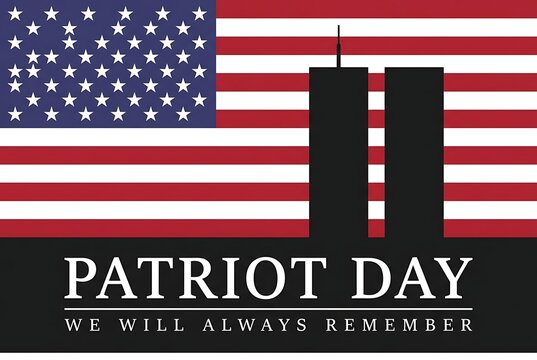 Patriot day memorial 9/11 twin towers attack remembrance united states america flag silhouette national symbol never forget september 11 2001 tribute patriotism solemn honor liberty.