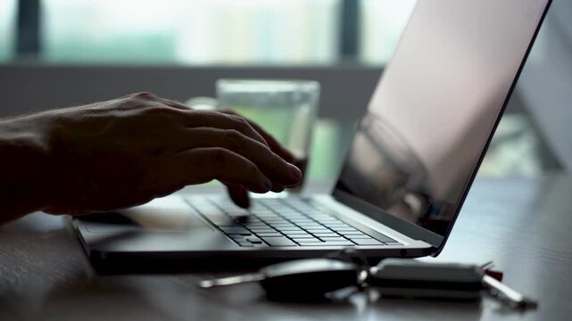 A Serene Workspace with a Laptop and a Coffee Cup, Blending Productivity and Relaxation in an Inspiring Environment