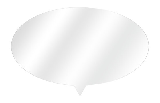 Empty speech chat balloon conversation message cutout on transparent backgrounds illustrations png