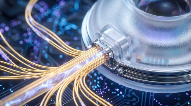 A clinical yet intimate study of internal complexity, utilizing macro optics to humanize the machine's thought processes.