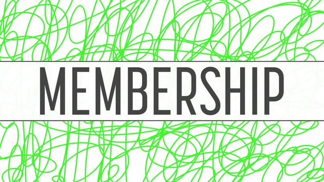 Membership Colorful Scribble Frames Changing Horizontal Box Text 